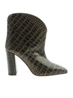 Stivaletti neri e dorati stampa cocco