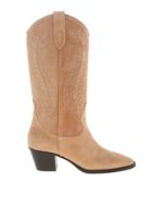 Texani rosa con tacco grosso