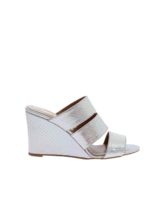 Zeppe effetto rettile argentato iridescente