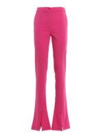 Pantaloni con spacco sul fondo