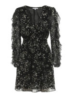 Abito da cocktail in chiffon stampa floreale