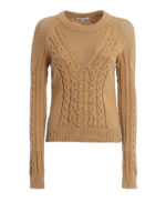 Maglione girocollo in maglia intrecciata