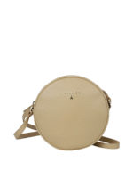 Borsa circolare in pelle martellata