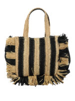 Borsa a righe in midollino