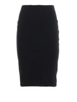 Gonna in viscosa stretch nera