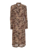 Chemisier in crepe di viscosa animalier