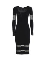 Abito in maglia con occhielli