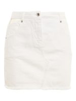 Minigonna in denim bianco