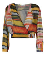 Blusa con stampa artistica