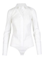 Body a camicia in popeline