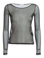 T-shirt a maniche lunghe in tulle