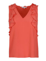 Top a V in crepe de Chine