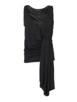 Top smanicato con drappeggio