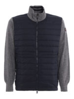 Cardigan in misto lana trapuntato