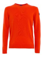 Pullover girocollo in misto lana vergine