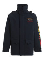 Giacca in tessuto tecnico con patch logo