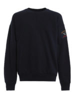 Felpa in cotone organico con patch logo