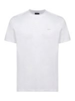 T-shirt in cotone con placca logo