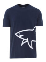 T-shirt in cotone con stampa Shark