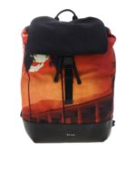 Zaino nero con stampa Pauls Photo