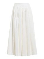 Pantaloni culotte in cotone testurizzato