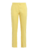 Pantaloni gialli in lana