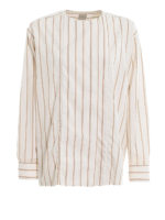 Camicia in cotone con abbottonatura nascosta