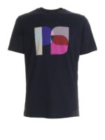 T-shirt in cotone organico con stampa PS