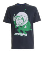 T-shirt in cotone organico con stampa Space