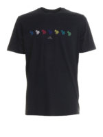 T-shirt in cotone organico con stampa zebre