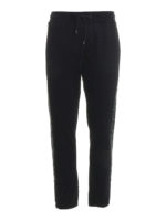 Joggers con bande a righe colorate