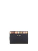 Portacarte nero in pelle liscia