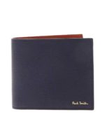 Portafoglio blu e verde militare stampa logo