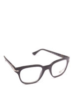 Occhiali da vista quadrati nero opaco