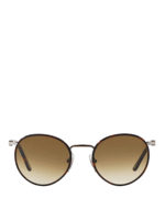 Occhiali da sole rotondi con lenti chiare