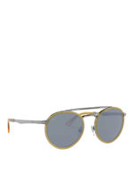 Occhiali da sole gialli a doppio ponte