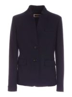 Giacca monopetto semi foderata blu