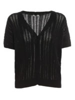 Cardigan a maniche corte con paillettes