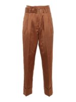 Pantaloni in raso con cintura