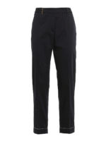 Pantaloni con fondo impreziosito