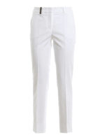 Pantaloni con cuciture a vista