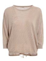 Pull in lino e cotone con perline