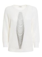 Girocollo con inserto in metallo