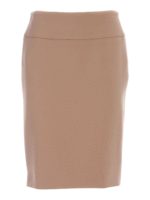 Gonna foderata beige