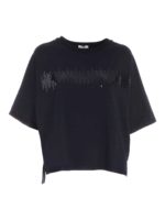 T-shirt boxy con paillettes