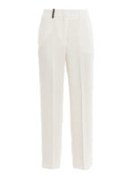 Pantaloni in crepe impreziositi