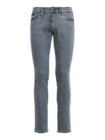 Jeans Wallace in denim con zip