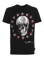 T-shirt con logo impreziosito