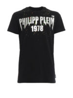 T-shirt in jersey con macchie di pittura