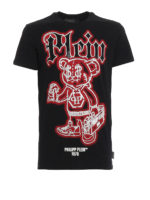T-shirt con logo Teddy Bear con strass